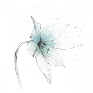 Avery Tillmon - Teal Graphite Flower VIII
