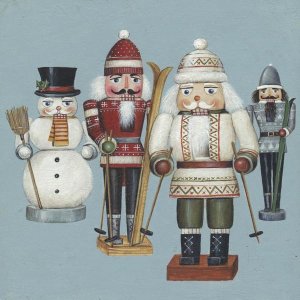 David Carter Brown - Skier Nutcrackers