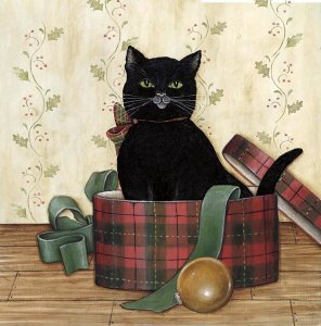 David Carter Brown - Christmas Kitty IV