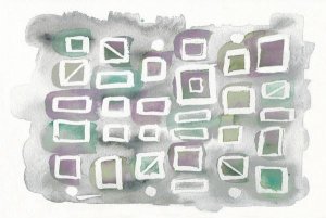 Elyse DeNeige - Watercolor Squares Bright