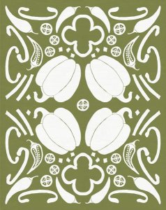 Elyse DeNeige - Retro Pepper Otomi Silhouette