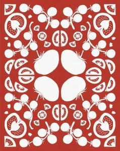 Elyse DeNeige - Retro Tomato Otomi Silhouette
