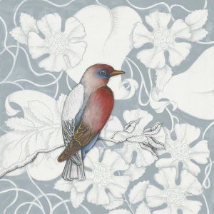 Elyse DeNeige - Arts and Crafts Birds I Tone on Tone