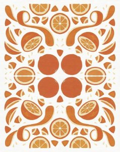 Elyse DeNeige - Retro Orange Otomi