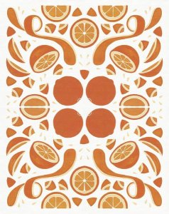 Elyse DeNeige - Retro Orange Otomi