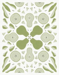 Elyse DeNeige - Retro Pear Otomi Monotone