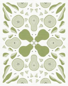 Elyse DeNeige - Retro Pear Otomi Monotone