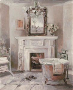 Marilyn Hageman - French Bath IV Gray and Blush