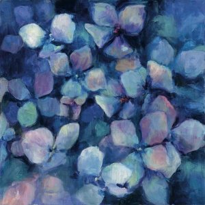 Marilyn Hageman - Midnight Blue Hydrangeas