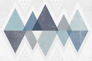 Michael Mullan - Mod Triangles II Blue