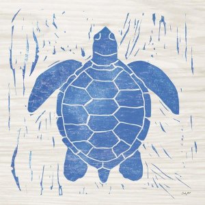 Courtney Prahl - Sea Creature Turtle Blue