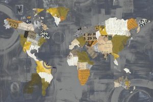 Courtney Prahl - Golden World on Grey