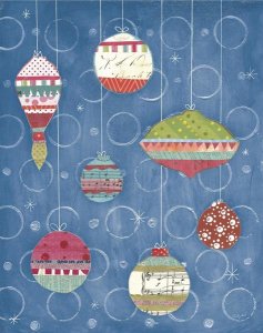 Courtney Prahl - Retro Ornaments I Blue