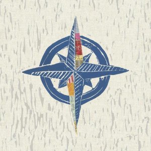 Courtney Prahl - Nautical Collage I on Linen