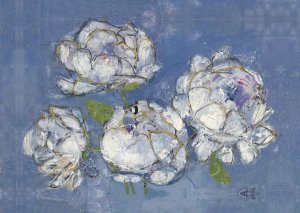 Kellie Day - Vase of Peonies Crop