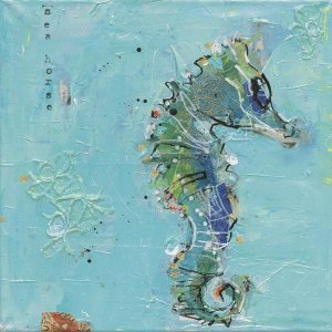 Kellie Day - Little Seahorse Blue