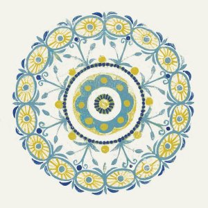 Kathrine Lovell - Lakai Circle I Blue and Yellow