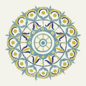 Kathrine Lovell - Lakai Circle V Blue and Yellow