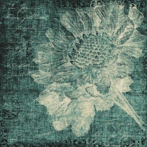 Katie Pertiet - Aqua Vintage Botanical