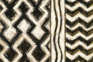 Shirley Novak - Black and Gold Geometric VIII