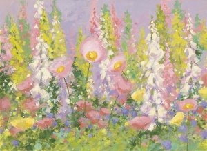 Shirley Novak - Garden Pastels I