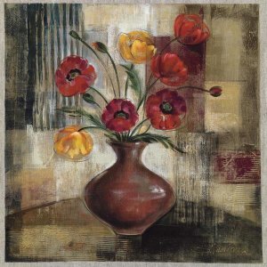 Silvia Vassileva - Poppies in a Copper Vase I