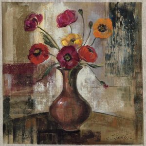 Silvia Vassileva - Poppies in a Copper Vase II