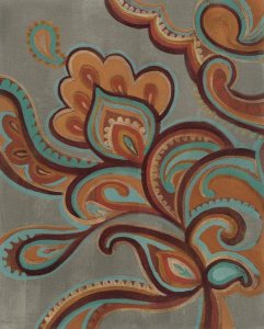 Silvia Vassileva - Bohemian Paisley I Turquoise Neutral