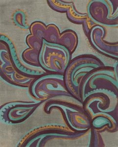 Silvia Vassileva - Bohemian Paisley I Aubergine