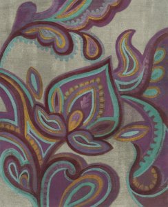 Silvia Vassileva - Bohemian Paisley II Aubergine