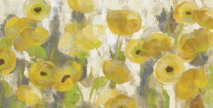 Silvia Vassileva - Floating Yellow Flowers I Crop