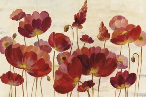 Silvia Vassileva - Red Flowers on Cream Crop