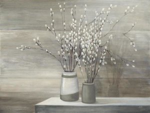 Julia Purinton - Pussy Willow Still Life Gray Pots