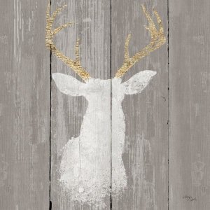 Wellington Studio - Precious Antlers I on Gray Wood