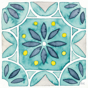 Laura Marshall - Garden Getaway Tile VIII Teal