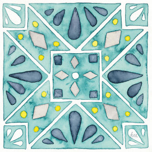 Laura Marshall - Garden Getaway Tile IX Teal