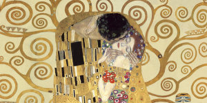 Gustav Klimt - The Kiss (detail)