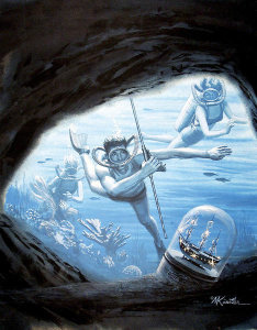 Mort Kunstler - Treasures of the Sea