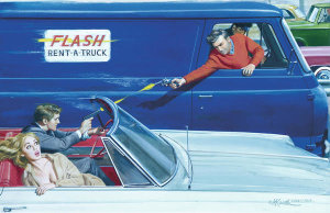 Mort Kunstler - High-Speed Shootout