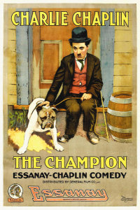 Hollywood Photo Archive - Charlie Chaplin, Champion, The,  1919 Esanney