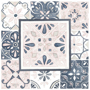 Laura Marshall - Garden Getaway Patchwork V Blush