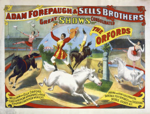 Hollywood Photo Archive - Adam Forepaugh & Sells Brothers - The Oxfords - William And Ella Oxford
