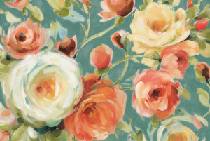 Lisa Audit - Florabundance I Autumn Teal