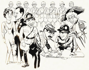 Hollywood Photo Archive - Marx Brothers - Duck Soup - Drawings 01