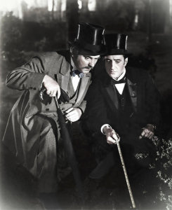 Hollywood Photo Archive - Basil Rathbone with Nigel Bruce