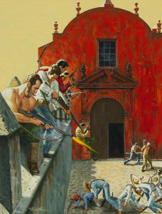 Mort Kunstler - The Rescue at Iglesia Roja