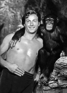 Hollywood Photo Archive - Lex Barker with Cheeta