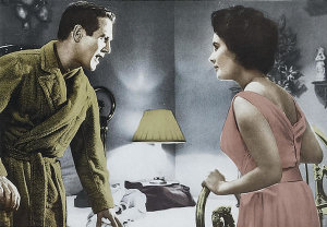 Hollywood Photo Archive - Cat on a Hot Tin Roof - Paul Newman with Elizabeth Taylor
