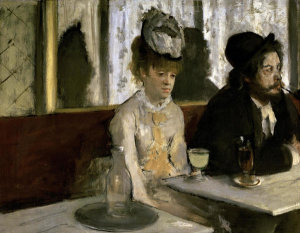 Edgar Degas - Detail of In a Cafe (Absinthe)