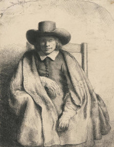 Rembrandt van Rijn - Clement de Jonghe, Printseller, 1651